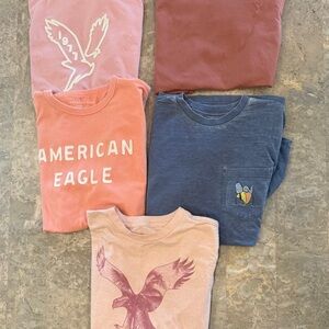 Bundle 5 American Eagle Outfitters Men’s T-shirt’s Size Small